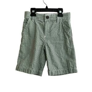 Gymboree Green Striped Seersucker Shorts
